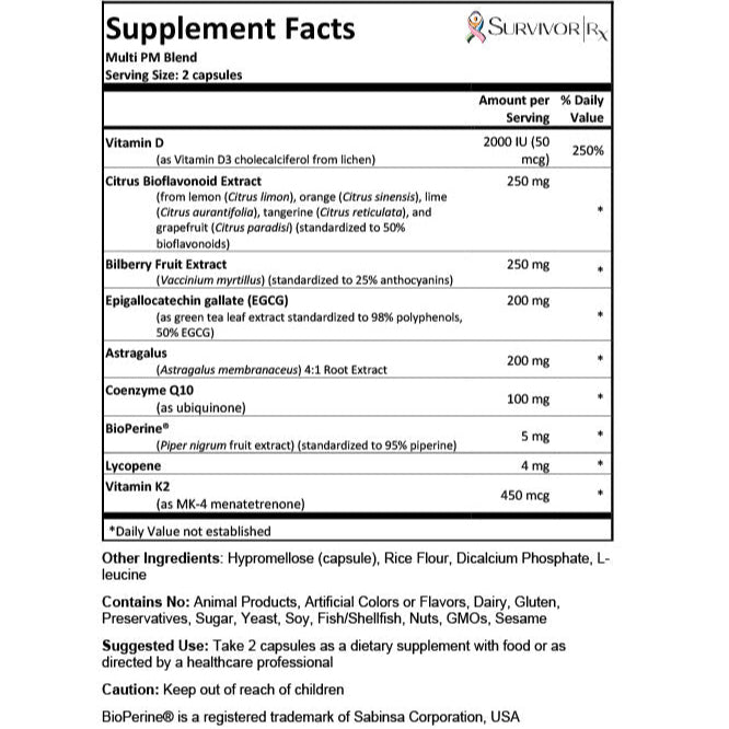 Multi PM Supplement Facts