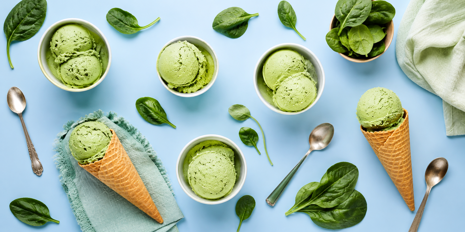 Spinach Ice Cream: Creamy, Refreshing and Feel-Good Ingredients