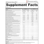 Supplement facts label for WellSurvivor Breast BR-7 with detailed nutritional information.